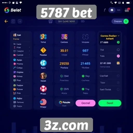 Interface do 5787 bet é amigável e acessível