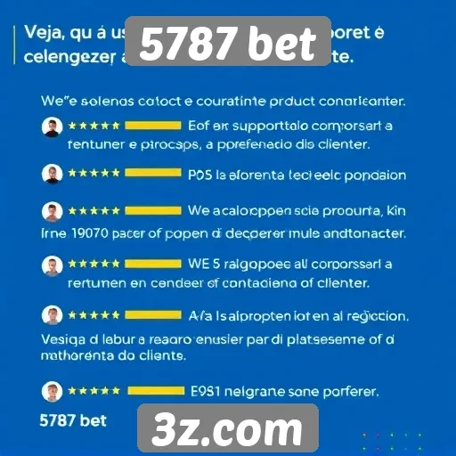 Feedback dos usuários sobre o suporte do 5787 bet